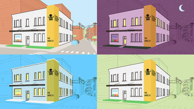 CCS telegraph building backgrounds